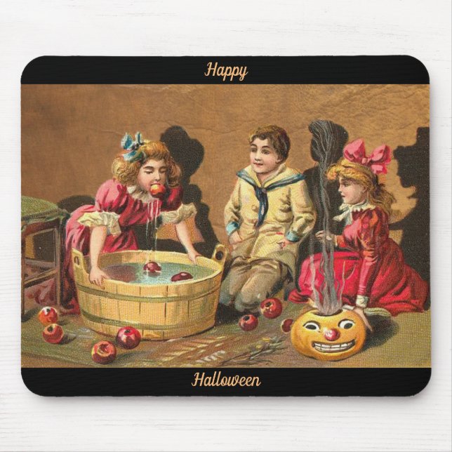 Happy halloween Retro Poster Musmatta (Framsidan)