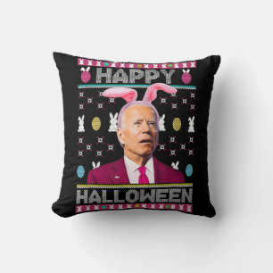 Happy halloween Roligt Bunny Joe Biden Confused Ea Kudde