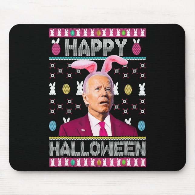 Happy halloween Roligt Bunny Joe Biden Confused Ea Musmatta (Framsidan)