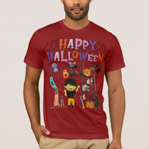 Happy halloween - Roligt och Cute Spooky Collage S T Shirt