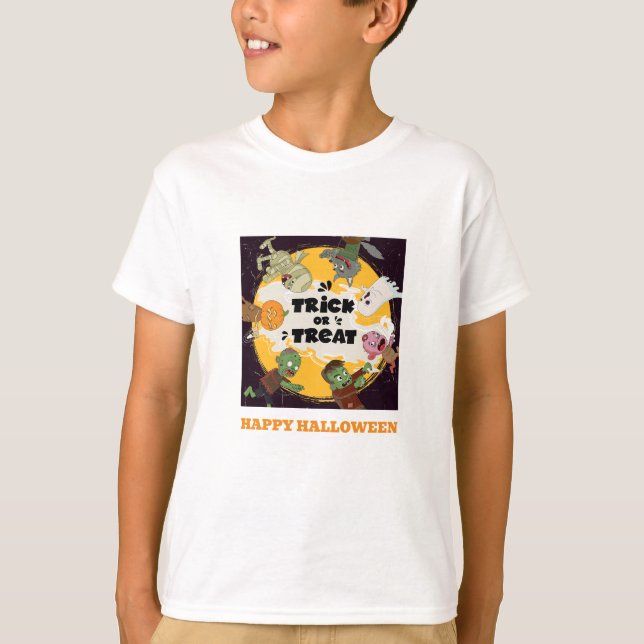 Happy halloween Roligt T Shirt (Framsida)