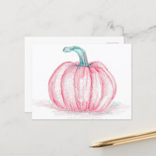 Happy halloween Rosa Pumpkin Pinkoween Vykort