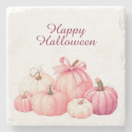 Happy halloween Rosa Pumpkin Underlägg