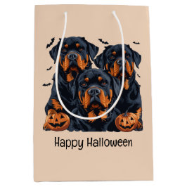 Happy halloween Rottweiler Hundar Jack o lantern