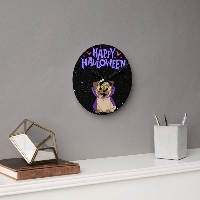 Happy halloween rund klocka (Kontor)