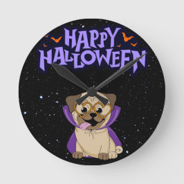 Happy halloween rund klocka