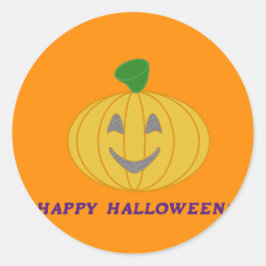 Happy halloween runt klistermärke