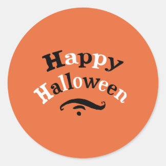 Happy halloween runt klistermärke