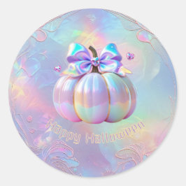 Happy halloween runt klistermärke