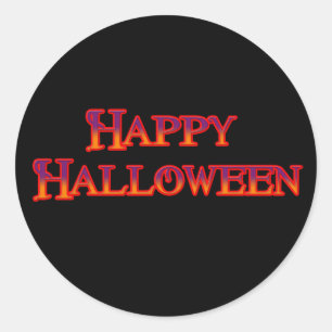 Happy halloween runt klistermärke