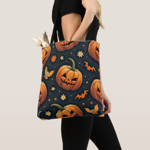 happy halloween-säckar tygkasse