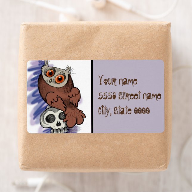 Happy halloween! Scardy Uggla Skull Fraktsedel (Insitu)