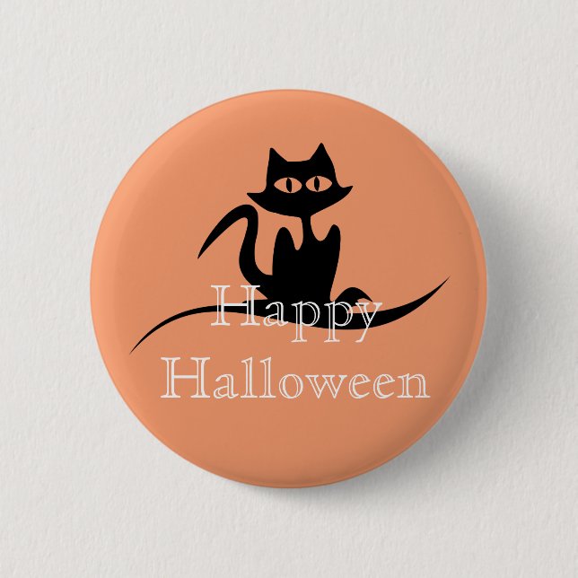 Happy halloween Scary Cat Knapp (Framsida)