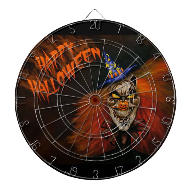 Happy halloween Scary Clown Darttavla (Framsidan)