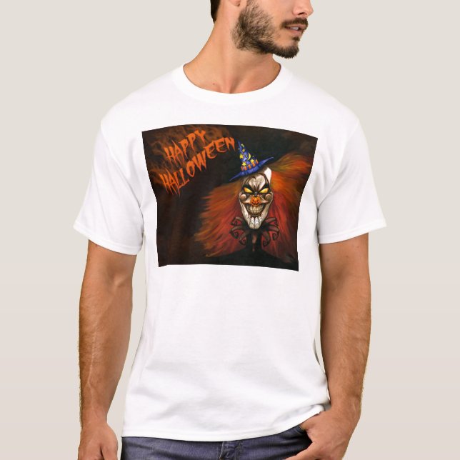 Happy halloween Scary Clown T-shirt (Framsida)