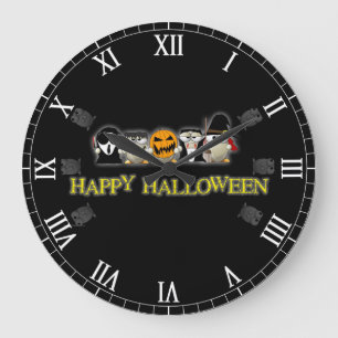 Happy halloween Scary Friends Stor Klocka
