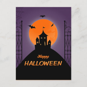 Happy halloween Scary House Vykort