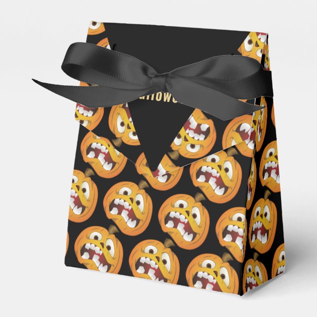 Happy halloween Scary Jack o lantern Pumpkin Presentaskar (Framsidan Sidan)