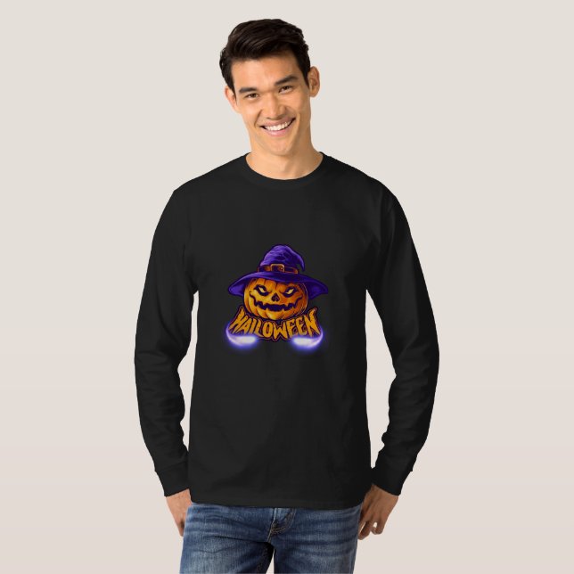 Happy halloween Scary Jack T Shirt (Hel framsida)