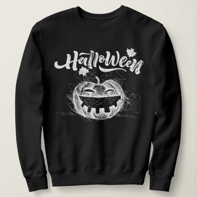 Happy halloween Scary pumkin Ansikte T Shirt (Design framsida)