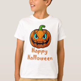 Happy halloween, Scary Pumpkin Ansikte T Shirt