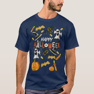 Happy halloween Scary Spooky Retro Stil Boys Girl T Shirt