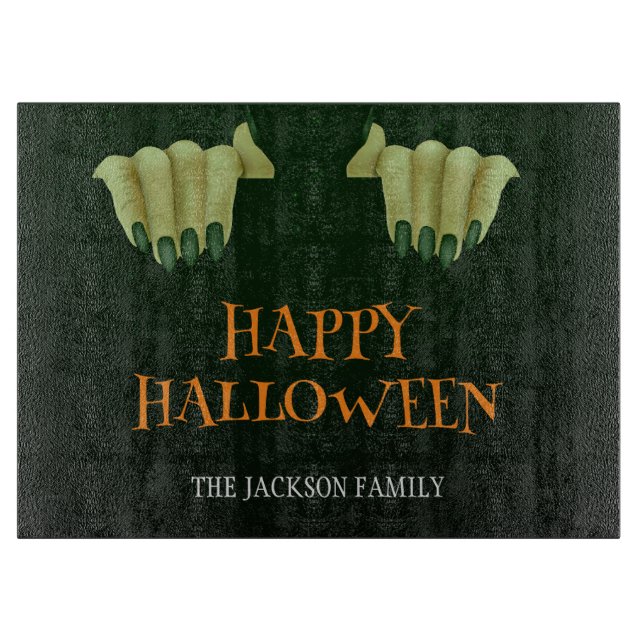 Happy halloween | Scary Witch Hand Family Namn (Framsidan)