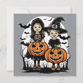 Happy halloween-scoky-behandling eller tricksdesig