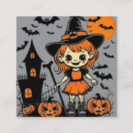 Happy halloween-scoky-behandling eller tricksdesig tilläggskort