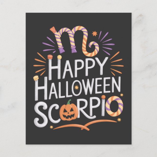 Happy halloween, Scorpio Halloween Scorpio Quote (Framsida)