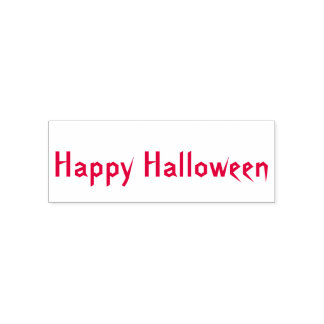 Happy Halloween Self Inking Rubber Stamp Självfärgande Stämpel