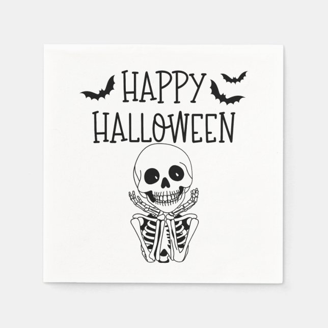 Happy Halloween Serviette en papier Pappersservett (Framsidan)