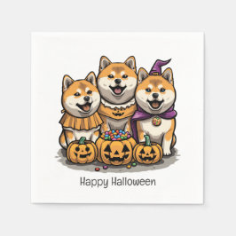 Happy halloween Shiba Inu Hundar Pappersservett