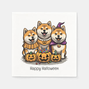 Happy halloween Shiba Inu Hundar Pappersservett