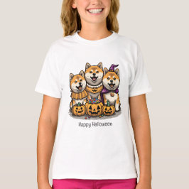 Happy halloween Shiba Inu Hundar T Shirt