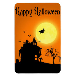 Happy halloween Silhouette liggande Magnet