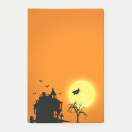 Happy halloween Silhouette liggande Post-it Block