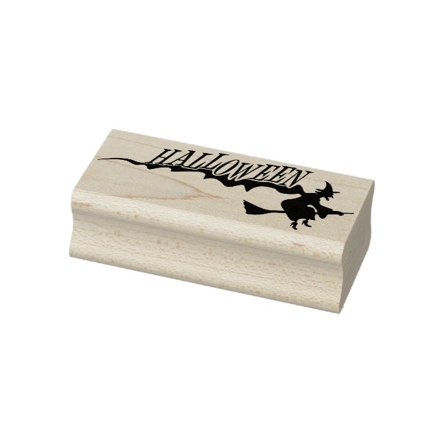 Happy halloween silhuette art frimärke stämpel (Stämpel)