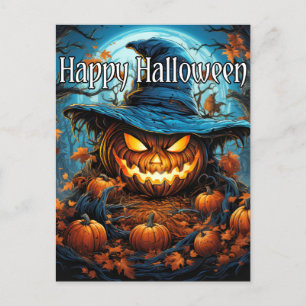 Happy halloween Sinister Pumpkin Vykort