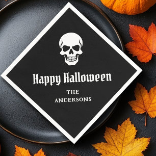 Happy halloween-skämt, eget namn eller text pappersservett