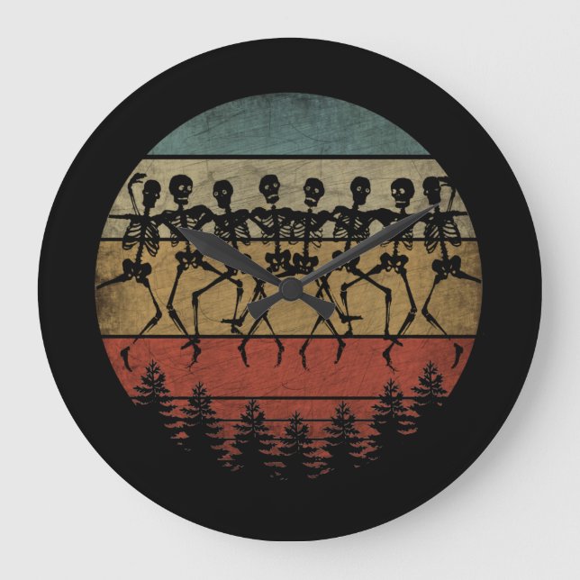 HAPPY HALLOWEEN SKELETON DANCE STOR KLOCKA (Framsida)