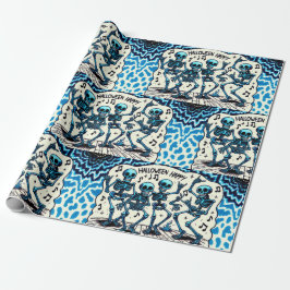 Happy halloween Skeletons: Dance Party Tie-Dye Presentpapper