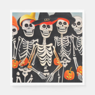 Happy halloween Skeletons Pappersservett