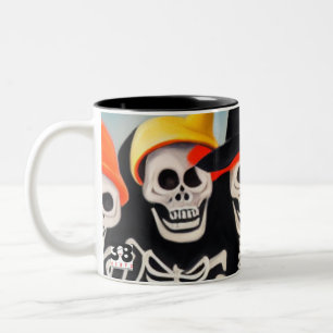 Happy halloween Skeletons Två-Tonad Mugg