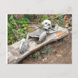 happy halloween Skelett Vykort