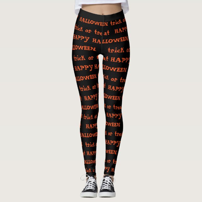 Happy halloween Skriv ut kvinnlig bensin Leggings (Framsida)