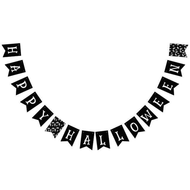 Happy halloween Skull Vimplar (Alla)