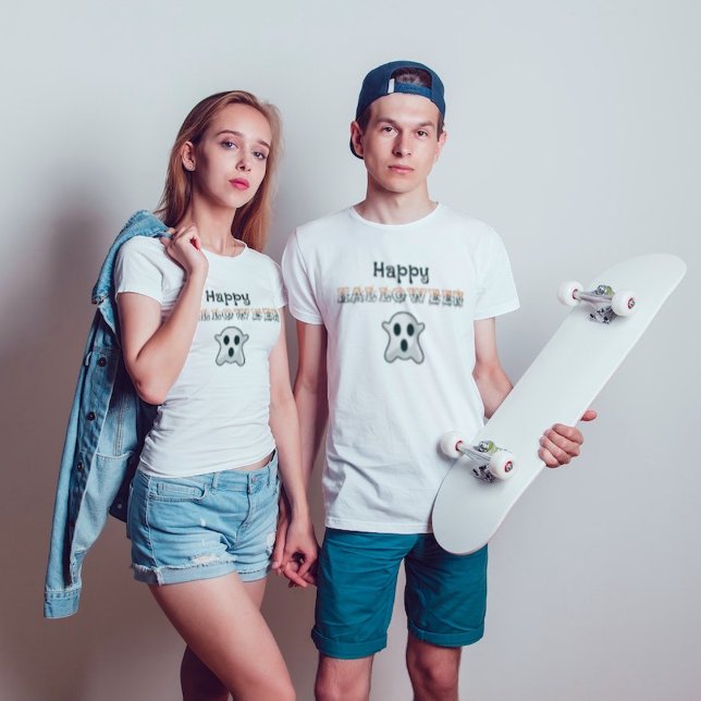 Happy halloween Slogan Cobweb Funny T Shirt (Skapare uppladdad)