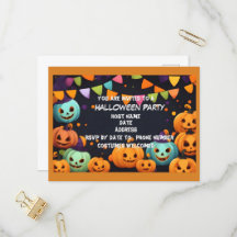 Happy halloween Smiling Pumpkin Party