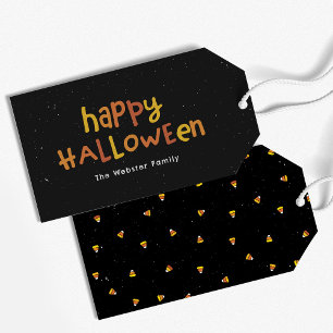 Happy halloween söt roligt personlig presentetikett